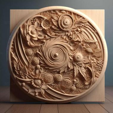 Patterns and decorations stl design 4 3d model